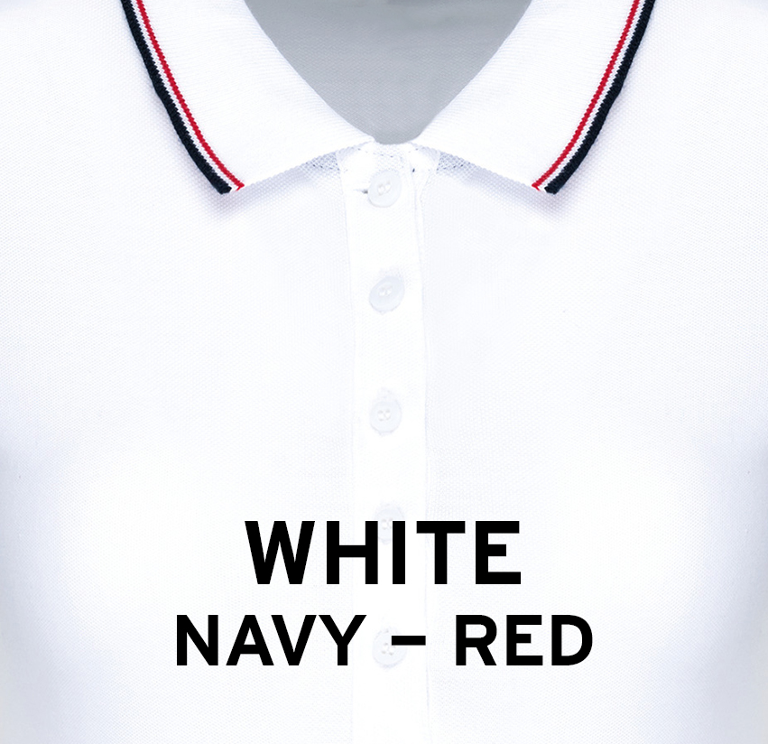 WHITE (NAVY - RED) (K251)